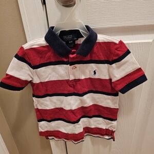 Ralph Lauren Red White And Blue Polo Size 3T